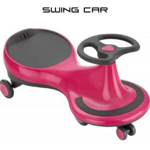 Zoozi Swing Carfor Outdoor play Pink 24M+
