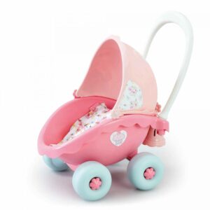 ELC Cup Cake My First Pram Buggy in Beautiful Pink Shade, Push & Drive Buggy, Encourages Walking, Pre-School Toy, 18 Months+, Pink